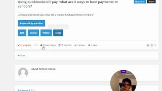 Using quickbooks bill pay what are 2 ways to fund payments to vendors [upl. by Anialram]