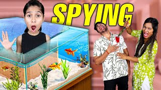 Spying On Sanket amp Priti Using a FISH TANK  Extremly Shocking [upl. by Philender]