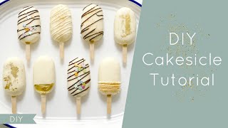 How to Make Cakesicles  Vanilla Cake Popsicle Tutorial [upl. by Eelimaj]