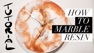 How To Marble Resin  Easy Tutorial [upl. by Nylaret991]