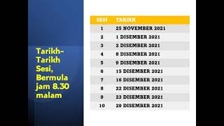 JADUAL PROGRAM CERTIFIED PROFESSIONAL PFA [upl. by Yttam]