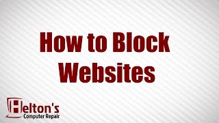 How To Block Websites  XP  Vista  7 [upl. by Henke]