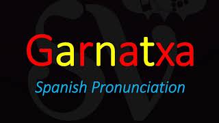 How to Pronounce Garnatxa GRENACHE Spanish Wine Grape Pronunciation [upl. by Linell182]