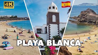 Playa Blanca Lanzarote Canary Islands Spain ► FULL TOUR 4K ► [upl. by Acissehc]