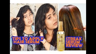 Streax Hair Serum Review Tips To Apply Hair Serum For Frizzy HairParnas Beauty World [upl. by Catto]