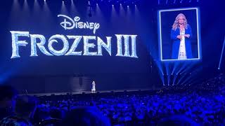 Frozen 3 Announcement in D23  Disney Entertainment Showcase D23 2024  d23 [upl. by Ayirp]