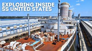 Exploring Inside the SS United States  Ship Tour 2024 [upl. by Notsew]