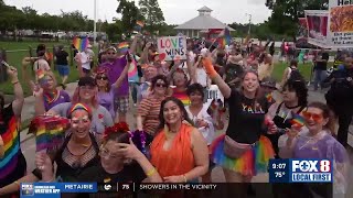 Northshore celebrates its first pride parade on Mandeville lakefront [upl. by Ayak]