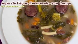 Sopa de Feijão Encarnado com Couve [upl. by Mignon]