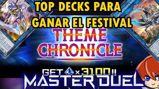 Master Duel Top Decks Para Ganar el Evento Theme Chronicle  Festival  YuGiOh TeamSetoX [upl. by Dez]