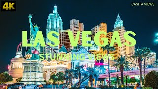 las vegas at night  stunning views  4k [upl. by Shantee]