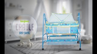 Unboxing And Assembling BAYBEE Baby Nest Lightweight and Transportable Swing Cradle with Mosquito [upl. by Bertelli]