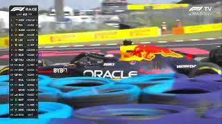 Max Verstappen crashes into Lewis Hamilton  Hungaroring 2024 [upl. by Raye421]