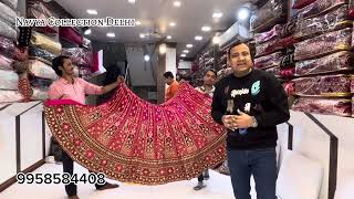 Chandni chowk ke sabse saste wholesale pr lehenge Navya Collection Delhi [upl. by Ahsilif]