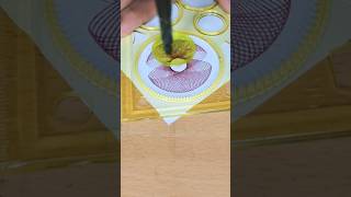 How many rotations did the pen make in total⭕ shorts satisfying spirograph art spirographart [upl. by Eniar]