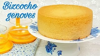 Bizcocho genovés  receta clásica  Mi tarta preferida [upl. by Irma]