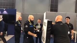 Tests of the NEX Baton with TR Certificate at Milipol 2019 [upl. by Gavini]