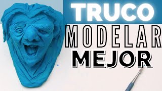 💙 TRUCO para Modelar MEJOR  Esculturas en Plastilina Fáciles [upl. by Acinehs]