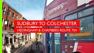 Sudbury to Colchester  Hedingham amp Chambers 754  Realtime [upl. by Allene]