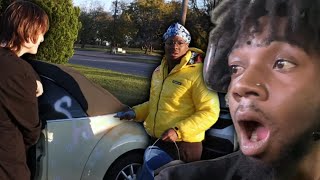 SPRAY PAINTING PEOPLES CARS PRANK GONE WRONG Deda Mac REACTION [upl. by Leivad]