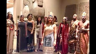 Assyrian activities at British museum Part 3 – Assyrian traditional fashion clothing [upl. by Odlanyer]