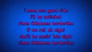 Oklahoma Borderline  Vince Gill Lyrics on screen [upl. by Heyra479]