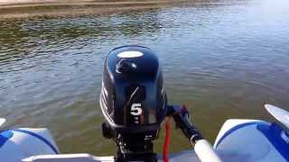 PARSUN F5 outboard 5HP on 29m inflatable boat [upl. by Teece]