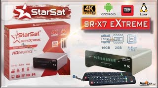 اهم المواصفات العامة الفنية جهاز ستار سات STARSAT SR X7 Extreme 4K [upl. by Ezzo]