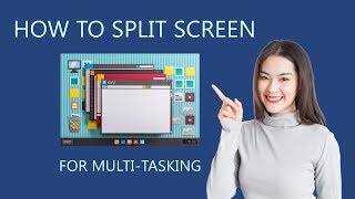 How to Split Screen for MultiTasking using Windows 10 Snapping [upl. by Ydnagrub549]