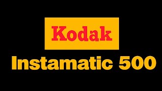 Kodak Instamatic 500  126 Format Cartridge Film Camera [upl. by Ecidna]