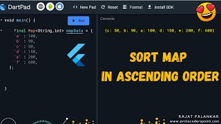 Flutter sort map in ascending order by its value [upl. by Baese]