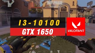 Valorant  i3 10100  GTX 1650 4GB GDDR5  1080p [upl. by Maghutte]