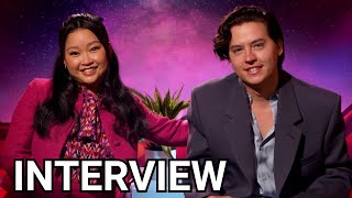 MOONSHOT stars Lana Condor amp Cole Sprouse Get Personal [upl. by Cynthy806]