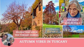 AUTUMN VIBES IN TUSCANY  FALLING LEAVES  VILLAGE FAIR  TUSCANY DIARIES  SLOW LIVING IN ITALY 🇮🇹 [upl. by Llehsram]