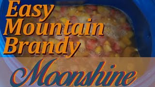 How to make easy mountain brandy moonshine using wild yeast [upl. by Ecnarwal]