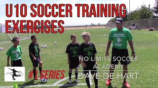 Soccer Concept Training Passing and Movement Exercises  U10 Players [upl. by Polly]