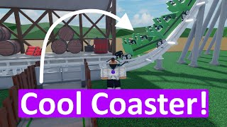 Building a classic Corkscrew Coaster in Theme Park Tycoon 2 [upl. by Rhodie]