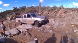 Elvis Trail  Florence AZ 1st obstacle area Toyotas  TacomaTundra Pick up and Land Cruiser [upl. by Mcnamee]