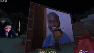 KSI SEES HIS BALD IMAGE BALDSKI ON DREAM SMP 😂 [upl. by Wilt]