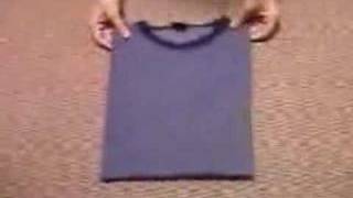 Japanese way of folding Tshirts [upl. by Cagle357]