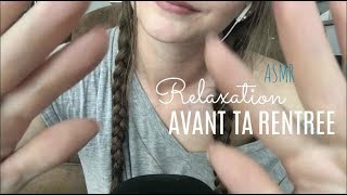 ASMR FR  Je te relaxe pour ta rentrée 🌸 Conseils massage du crâne fournitures [upl. by Lovel]