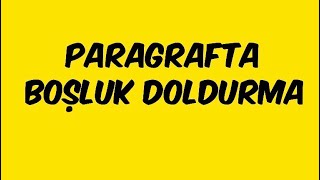 Paragrafta Boşluk Doldurma [upl. by Burg704]