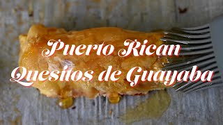 Puerto Rican Quesitos de Guayaba Guava and Cheese Pastries At Home [upl. by Moskow]