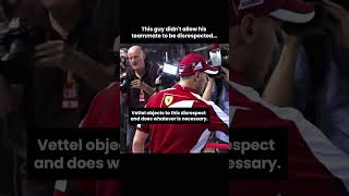 Sebastian Vettel prevents Kimi Raikkonen from being disrespected in F1 [upl. by Faubion]