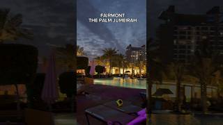 FAIRMONT PALM JUMEIRAH WEST BEACH EVENING VIEW BEST POPULAR PLACES IN DUBAI [upl. by Cousin]