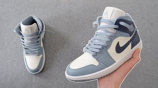 HOW TO LOOSELY LACE NIKE AIR JORDAN 1 MID  NIKE AIR JORDAN 1 MID Lace Style BEST WAY [upl. by Ankeny]