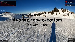 Avoriaz toptobottom  January 2022 [upl. by Arik]