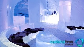 Increíble hotel de hielo en Suecia Ice Hotel Jukkasjärvi Sweden [upl. by Anayek]