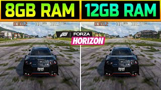 8GB RAM vs 12GB RAM  Forza Horizon 5 [upl. by Mickelson180]