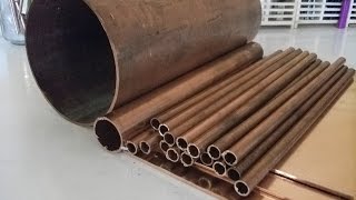 Making a live steam boiler 5quot cooper tube [upl. by Nilat210]